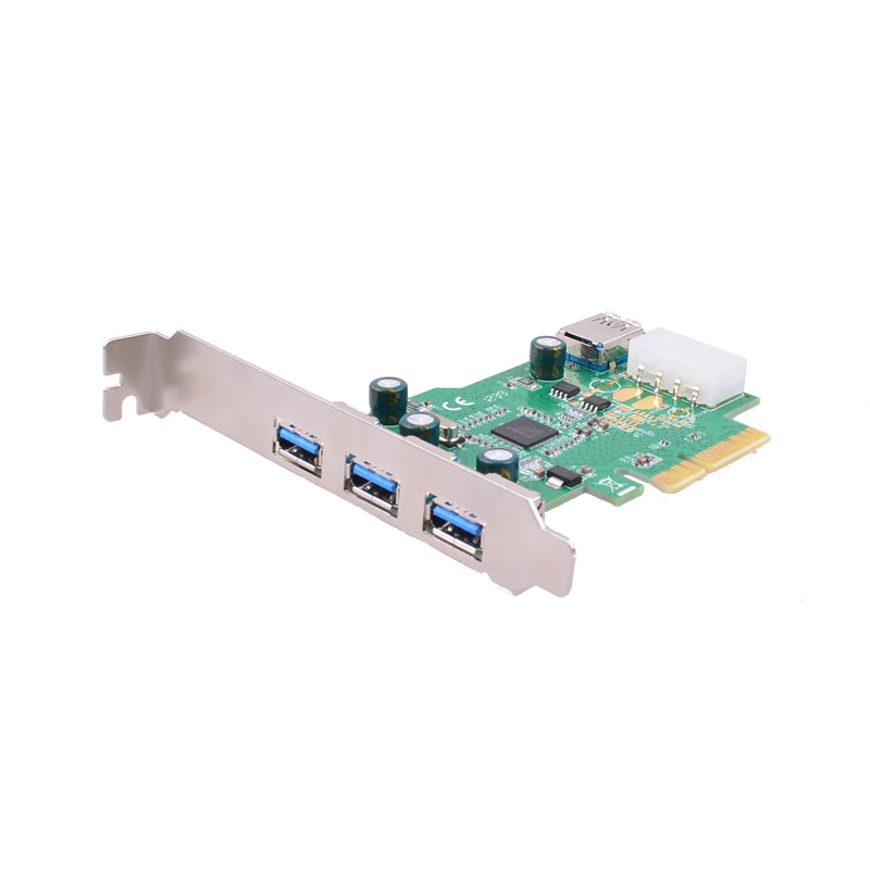 正品魔羯PCI-E4X转USB3.0卡PCI-E转3口USB3.0扩展卡MOGE MC2043