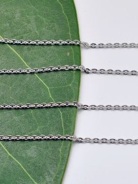 女款细O字钛钢单款项链/女式/316L钛钢项链/不褪色/不掉色[1200]