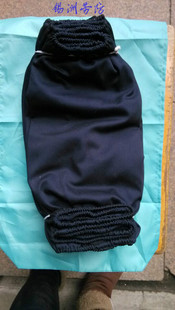 牛仔布袖套劳动布袖套耐磨机械搬运防护护袖人造皮革袖套劳保男女