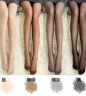 加档超薄透明美腿黑丝袜