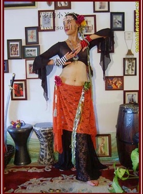 舞蹈服热销肚皮舞韩国蕾丝2片胯裙 品牌BP03