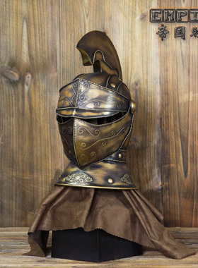 模型仿古风头盔酒吧原创工艺摆件