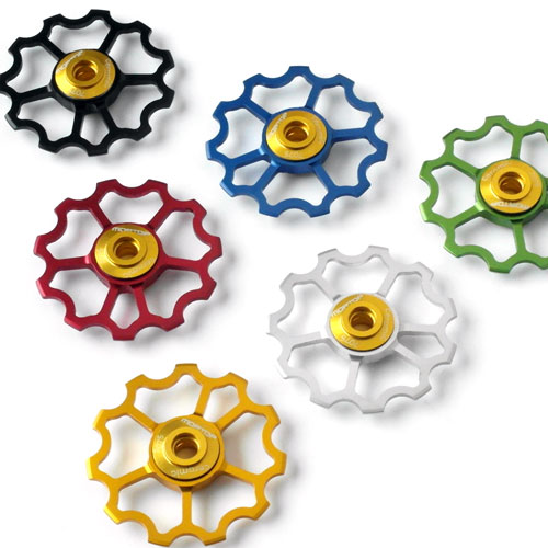 台湾Mortop 后变速器 后拨 超轻量5.6g 全镂空 11T陶瓷导轮-单个