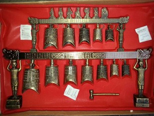 青铜器仿古摆件双层兵马俑编钟乐器可演奏 古代乐器 曾侯乙编钟