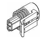Delphi德尔福  汽车连接器 2P  Black 12162195