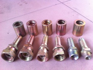 加工异性高压油管直头弯头45#钢ABCDHK型 快速胶管接头对丝三通