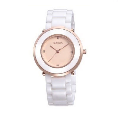 韩国女士镜面防水陶瓷表专柜新品