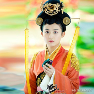 风雅颂 女士古装/影视剧陆贞传奇橘色古装/陆司珍古装/现货/绣花