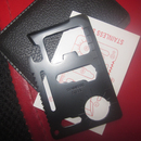 救生卡 多功能 黑色****卡 万能刀 开瓶器刀具户外刀卡