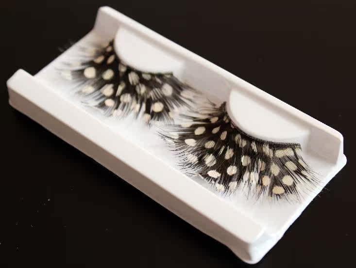 舞台夸张话剧舞台化妆舞会/派对夸张羽毛假睫毛 批发型号F023