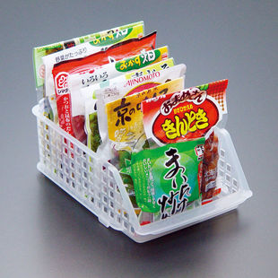 日本进口冰箱收纳筐食品饮料透气收纳盒厨房储物格子冷藏盒整理盒