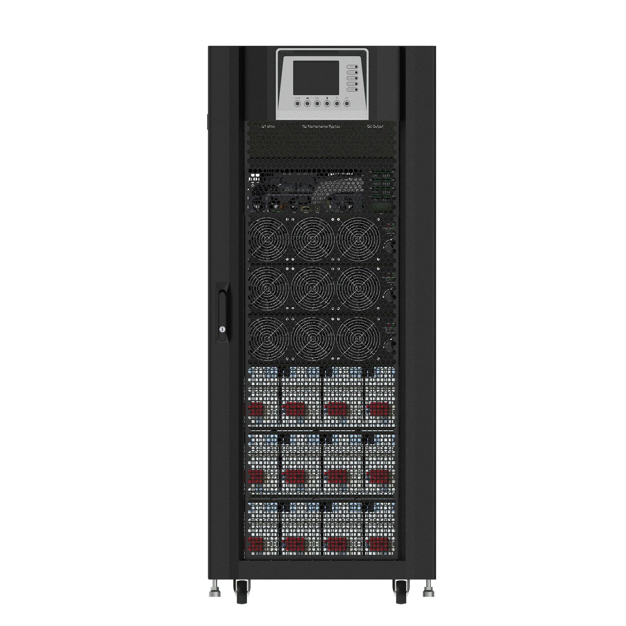 雷迪司模块化UPS电源30KW小机架可扩容至90KW N+1并联冗余备份