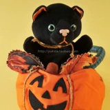 [Chính hãng] Halloween Bí Ngô Black Cat Elf Plush Vải Toy Doll Keychain Đề Nghị