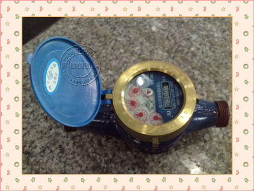 超灵敏卧式带铜接头旋翼式水表/螺纹水表 DN25