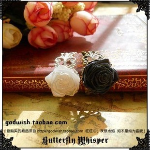 『古堡蔷薇』欧美哥特洛丽塔暗黑者同款复古吸血鬼玫瑰指环戒子