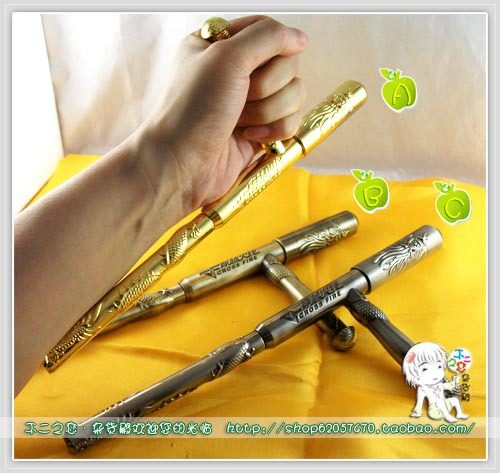 cf穿越火线武器装备战龙纹拐  可拆装浮萍拐模型拐接蜗穋os道具