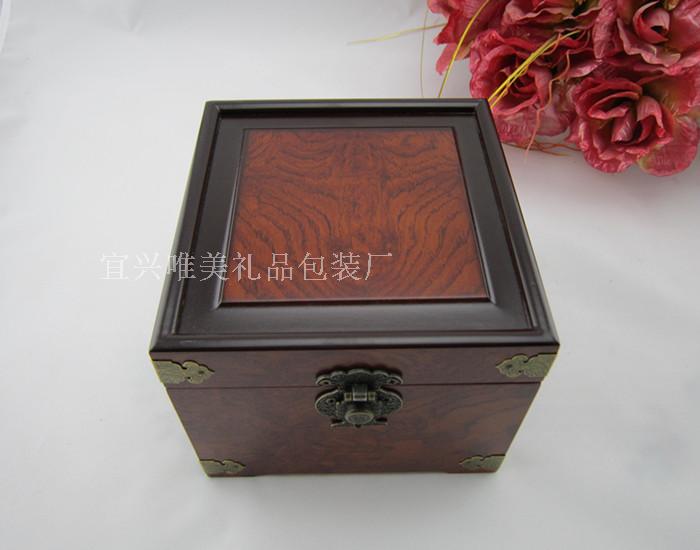 宜兴紫砂茶壶茶杯锦盒定做特价批发礼品包装盒双色木盒