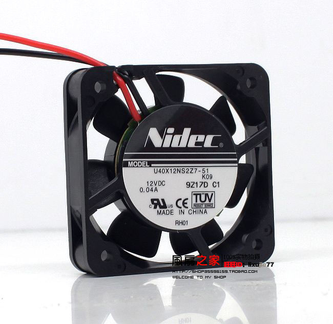 ÈÕ±¾µç²ú Nidec 4cm4Àå ³¬¾²Òô·çÉÈ 4010 NBR΢ÐÍÖá³Ð 14·Ö±´