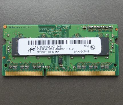 镁光 美光 低电压4G DDR3L 1600 PC3L 12800 笔记本内存