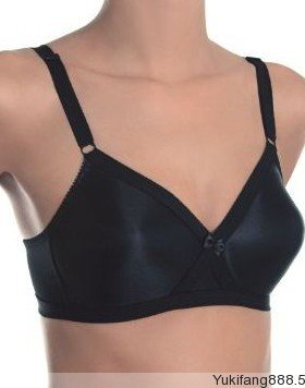 大码内衣黑色家居/睡眠文胸光面超薄75/90C,80D,85BCD,95D
