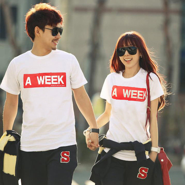 the couple pig新款夏装 纯棉t恤 女装t恤 甜蜜一星期情侣装|msdalam kategori Butik wanita / wanita, baju-T - dari Buy2taobao.com untuk memberikan perkhidmatan ejen Taobao profesional membeli