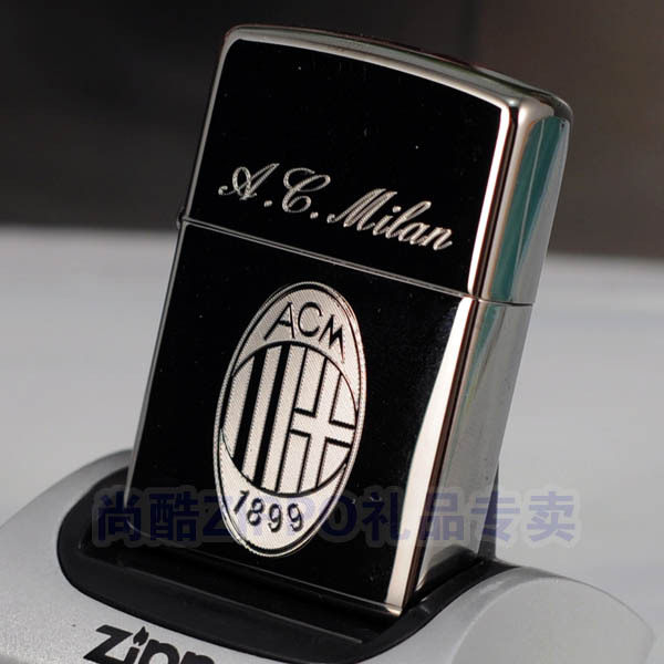 原装ZIPPO打火机黑冰镜面意甲AC米兰足球队队徽欧洲杯ZIP 刻字,ZIPPO/瑞士军刀/眼镜,ZIPPO/芝宝,淘宝优惠券,粉丝福利购,淘宝优惠卷