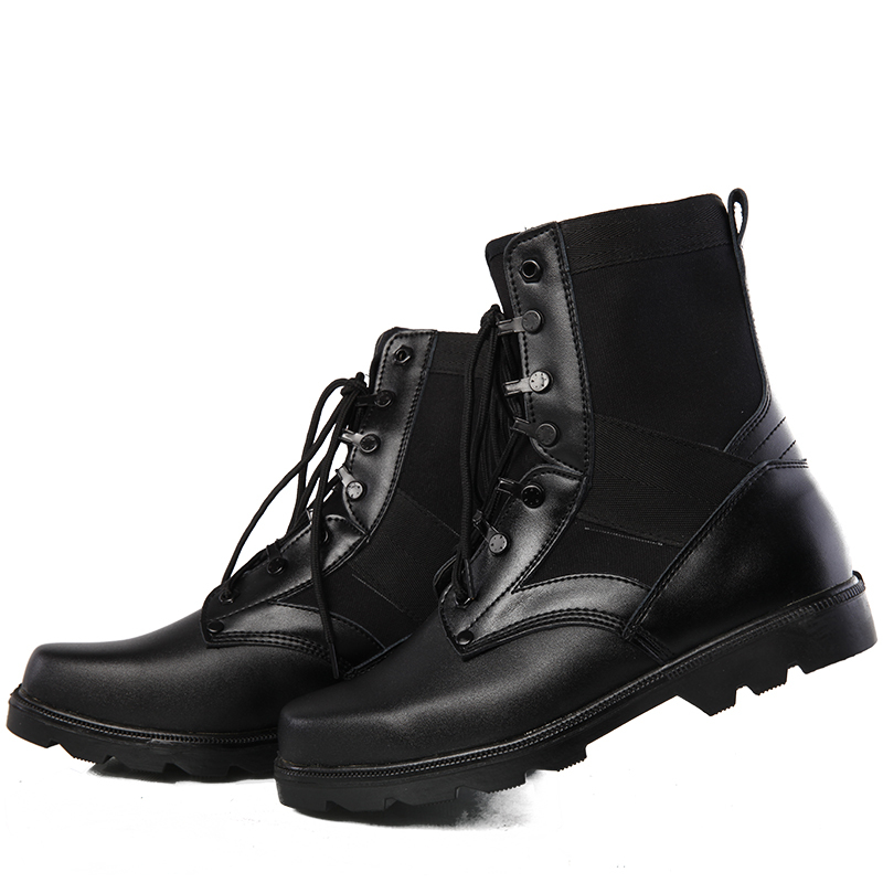 Boots militaires pour homme en pu + mesh - respirant - Ref 1402670 Image 2