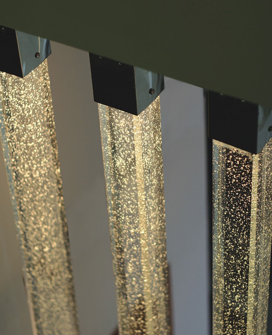 装饰水晶柱 隔断 玄关 精磨 气泡方柱 玻璃柱 酒吧酒店餐厅装饰柱