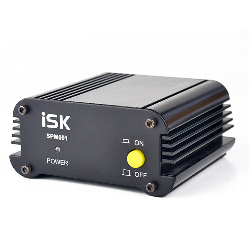 ISK SPM001 48V幻像电源电容麦话筒供电器无噪音