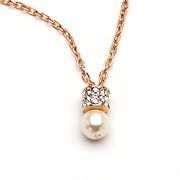 Smiling post Korean temperament Pearl pendant necklace collar accessory pendant jewelry women pendant jewelry