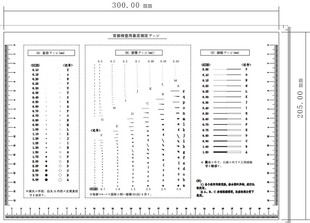 点规线规菲林尺比对卡污点检测卡检验规对照卡精密日文 A4污点卡