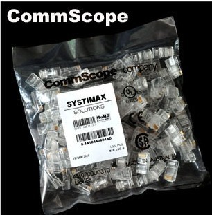 100%³ö¿ÚÔ×°¿µÆÕË®¾§Í· RJ45Ë®¾§Í· 8P8CË®¾§Í· Ô×°Commscope