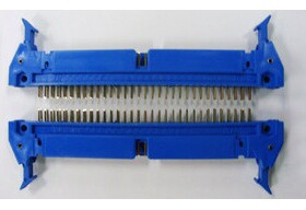 64P蓝色牛角 排针  插针  治具配件