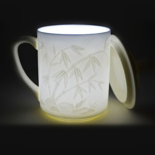 茶杯 骨瓷杯会议杯 马克杯子老板杯 陶瓷办公杯饮水杯 带盖个人杯