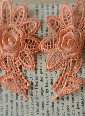 DIY服装辅料优质橙色水溶布贴9CM*4CM1.2元2个