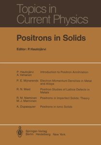 【预订】Positrons in Solids