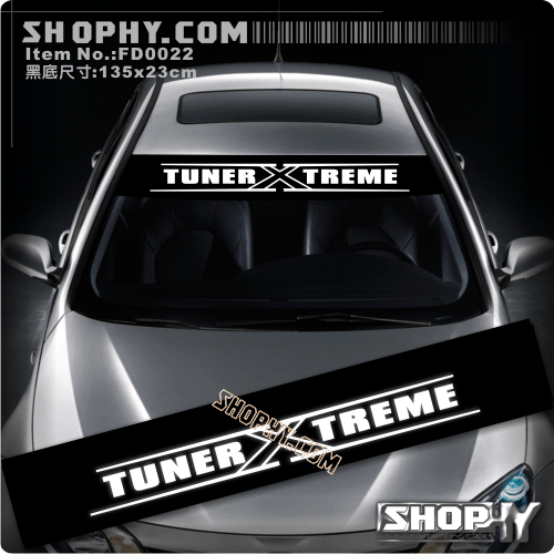汽车贴纸3M反光贴风挡FD0022TUNERXTREME反光款式包邮