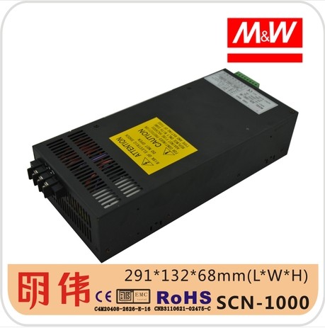 开关电源MW明伟工业级SCN-1000-36V30A 1000W 12V/24V/27V/48V