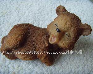 食品级硅胶模具/手工皂模具/巧克力模具/香皂皂模/小熊模具/zx137