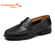 Red Dragonfly genuine leather men's shoes new breathable foot comfort wear business casual leather shoes men's shoes