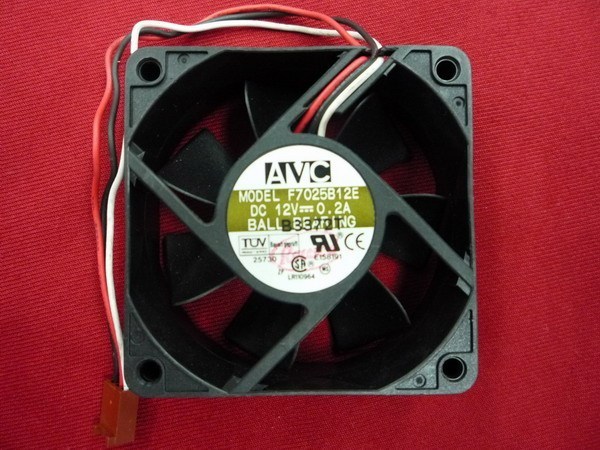 AVC 7025散热风扇直流7cm 70X70X25 12v 0.20a F7025B12E滚珠风机