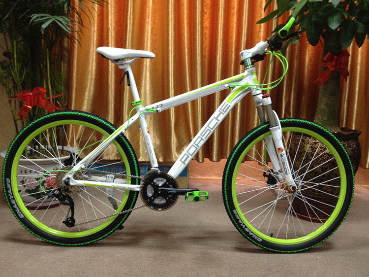 促销包邮 保时捷自行车山地车 变速车 27速男女越野铝合金自行车