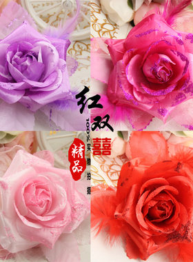 婚庆用品 结婚新娘手腕花 姐妹手花韩式 伴娘手腕花批发 婚礼头花