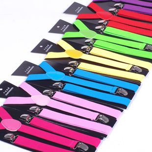 千俏 Children's universal elastic suspenders for adults suitable for men and women, adjustable trousers for elementary school students, 2.5cm