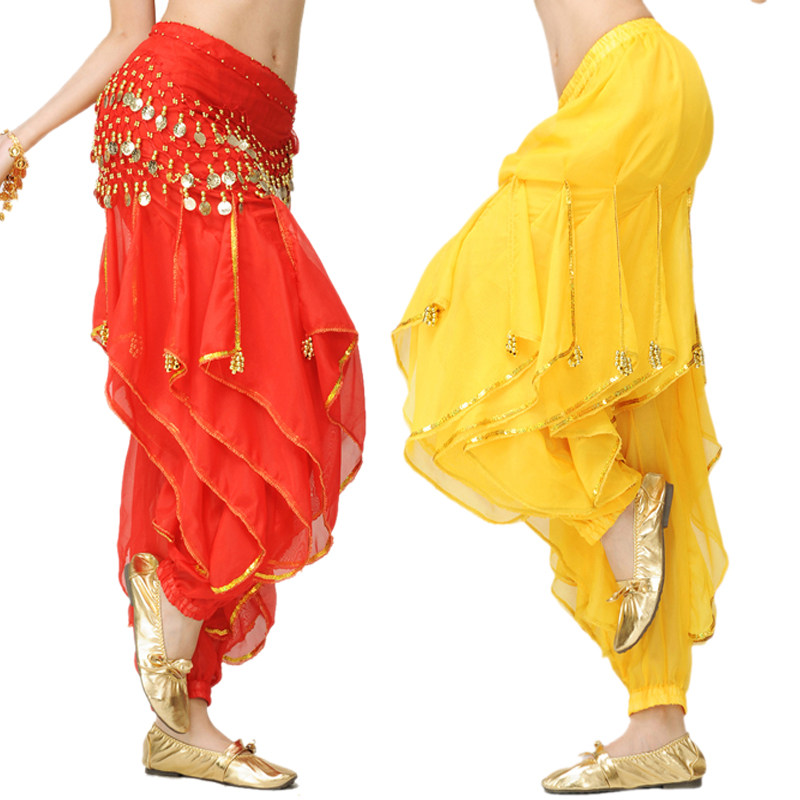 印度舞表演裤子 肚皮舞练习裤 裤子 演出裤 印度舞旋转裤 裙裤