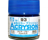 MR.HOBBY/郡仕 N93 透明蓝色 ACRYSION系10ml水性模型油漆