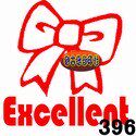 蝴蝶结Excellent英语教师评语印章英文老师批改作业万次印章