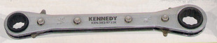 582 进口英国肯尼迪KENNEDY 双头可逆梅花棘轮扳手 KEN 9733K