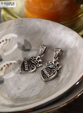 925银瑞丽风小皇冠吊坠