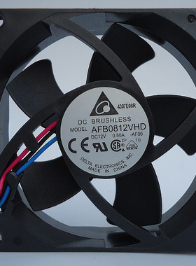 正品原装台达 AFB0812VHD 12V 0.50A 8CM 8020 3线支持测速大风量